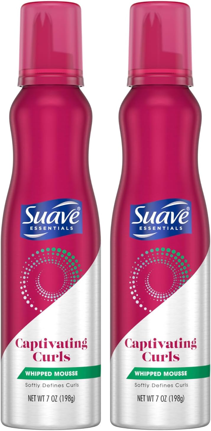Whipped Mousse - Captivating Curls for Wavy and Curly Hair, Anti-Frizz Styling Product for Flexible, Crunch-Free Styles, 7 oz (Pack of 2)