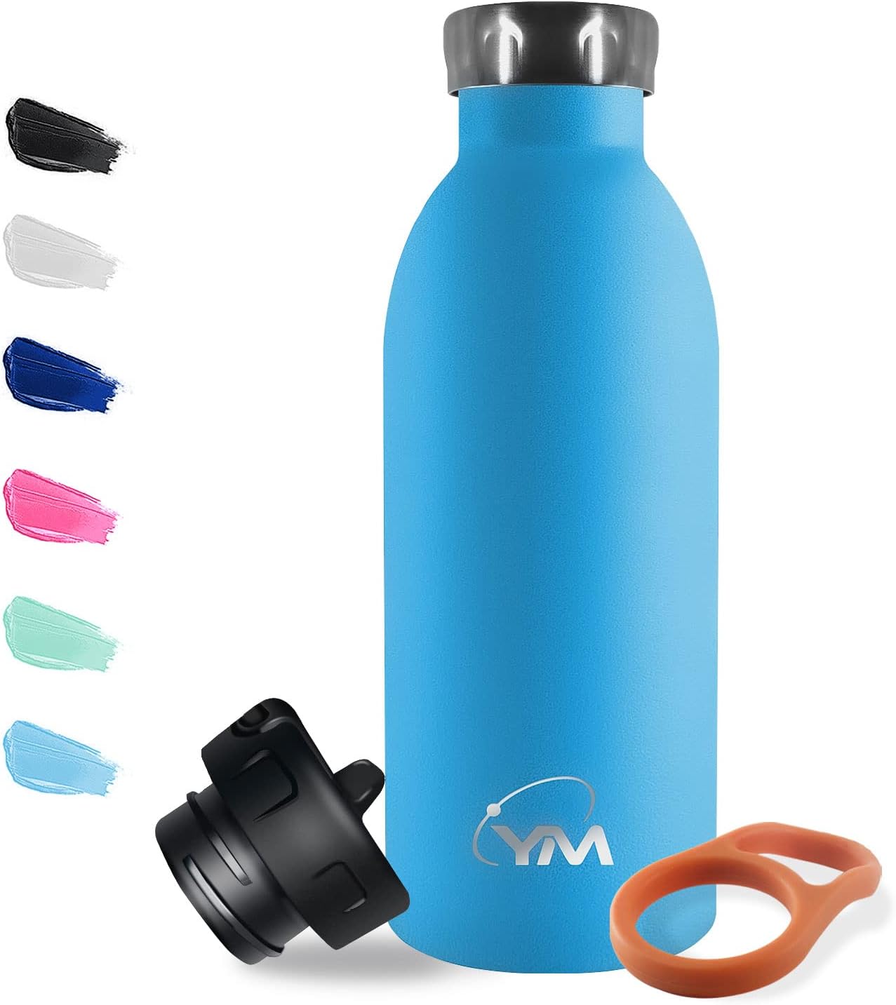 KollyKolla Stainless Steel Water Bottle 500 ml, Double Walled Vacuum