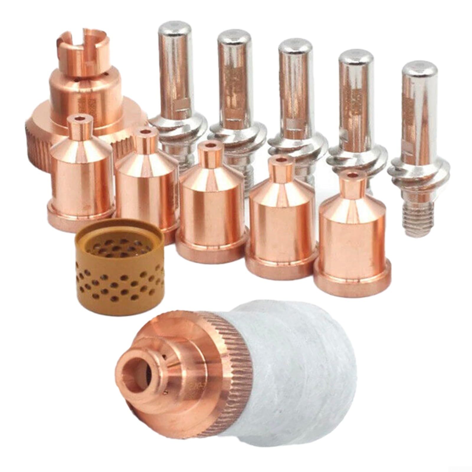 14-teiliges Plasmaschneider-Zubehör Set für LC105 für tomahawk 1538 Elektroden Düsen für KP2845-8 KP2845-1 W03X0893-66A