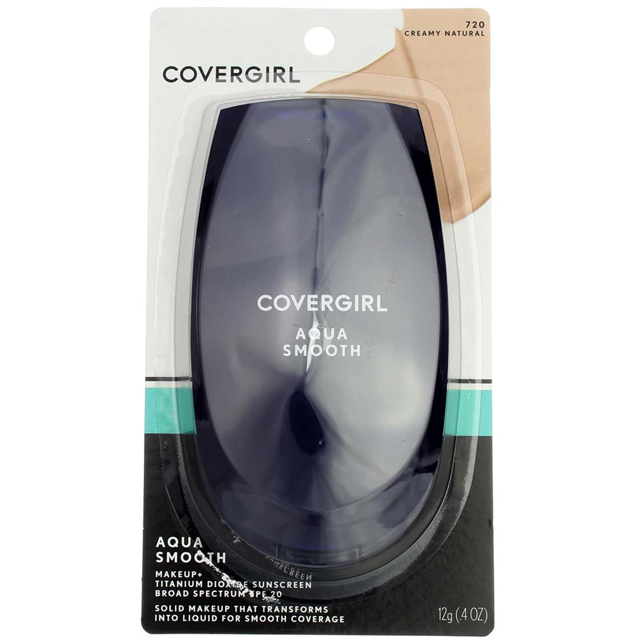 CoverGirl Smoothers AquaSmooth Compact Foundation Creamy Natural 720 0 40 oz Pack of 4