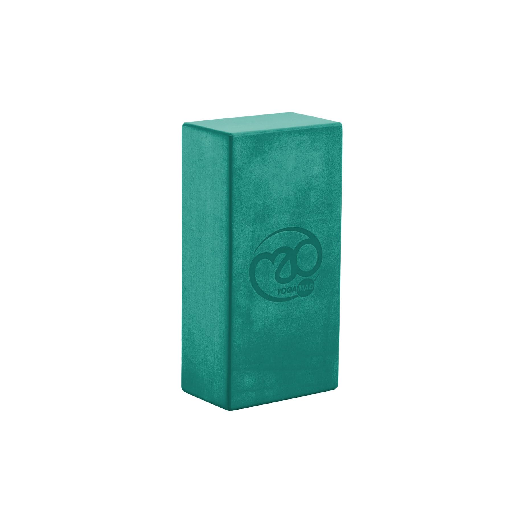 Yoga-Mad EVA Foam Yoga Brick | High Density Non-Slip Gym Block for Stability, Support & Alignment | Lightweight, Durable & Travel Friendly | 22 x 11 x 7cm