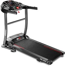 FITFIU Fitness MC-200 - Folding Treadmill, 14 km/h, 1500 W, Running Surface 40 x 110 cm, Heart Rate Monitor, 12 Programs (Refurbished)
