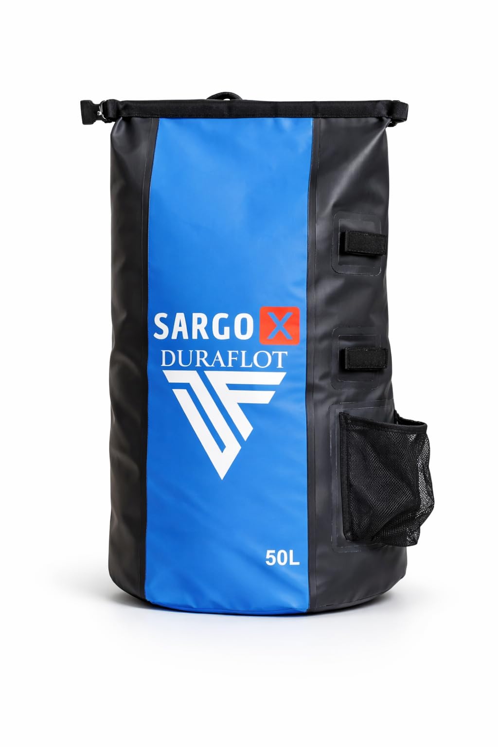 Mochila Estanca Sargox Waterproof 2 – 50L | Petate Impermeable con Respaldo y Portacañas, Flotante y Resistente al Salitre | Ideal para Pesca, Playa y Kayak