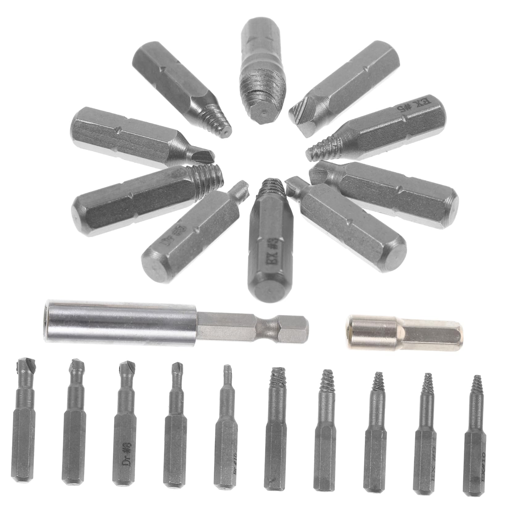 ARTIBETTER Professional Mechanic's Tool 22pc Stripped Screw Extractor Set Heavy Duty Bolt Remover Kit for Easy Use