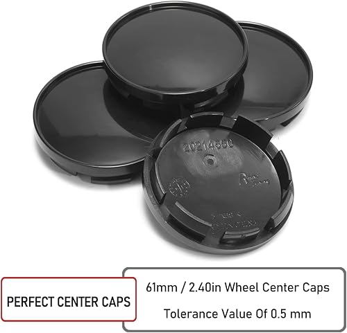 Miniatura 6 de RTRHINOTUNING Tapones centrales de 2.402 in, paquete de 4 OD 2.4"(61 mm) ID 2.18"(56 mm) Tapones centrales de rueda compatibles con