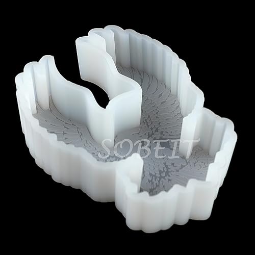 Vista 60 de SOBEIT Mermaid's Tail - Molde fresco para automóvil, molde de silicona para freshie, molde de resina epoxi de silicona para hacer aromas de cuentas