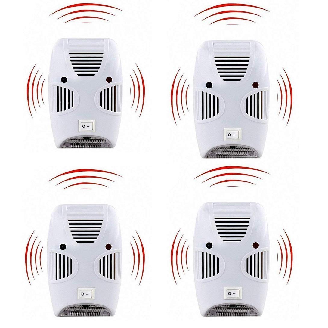 Vunexo Ultrasonic Pest Repeller Repellent,Ultrasonic Electronic Ant,Mosquito, Rat, Roach, Flea, Rodent, Insect,Latest Upgrade Devices for-Eco (Pack- 4)