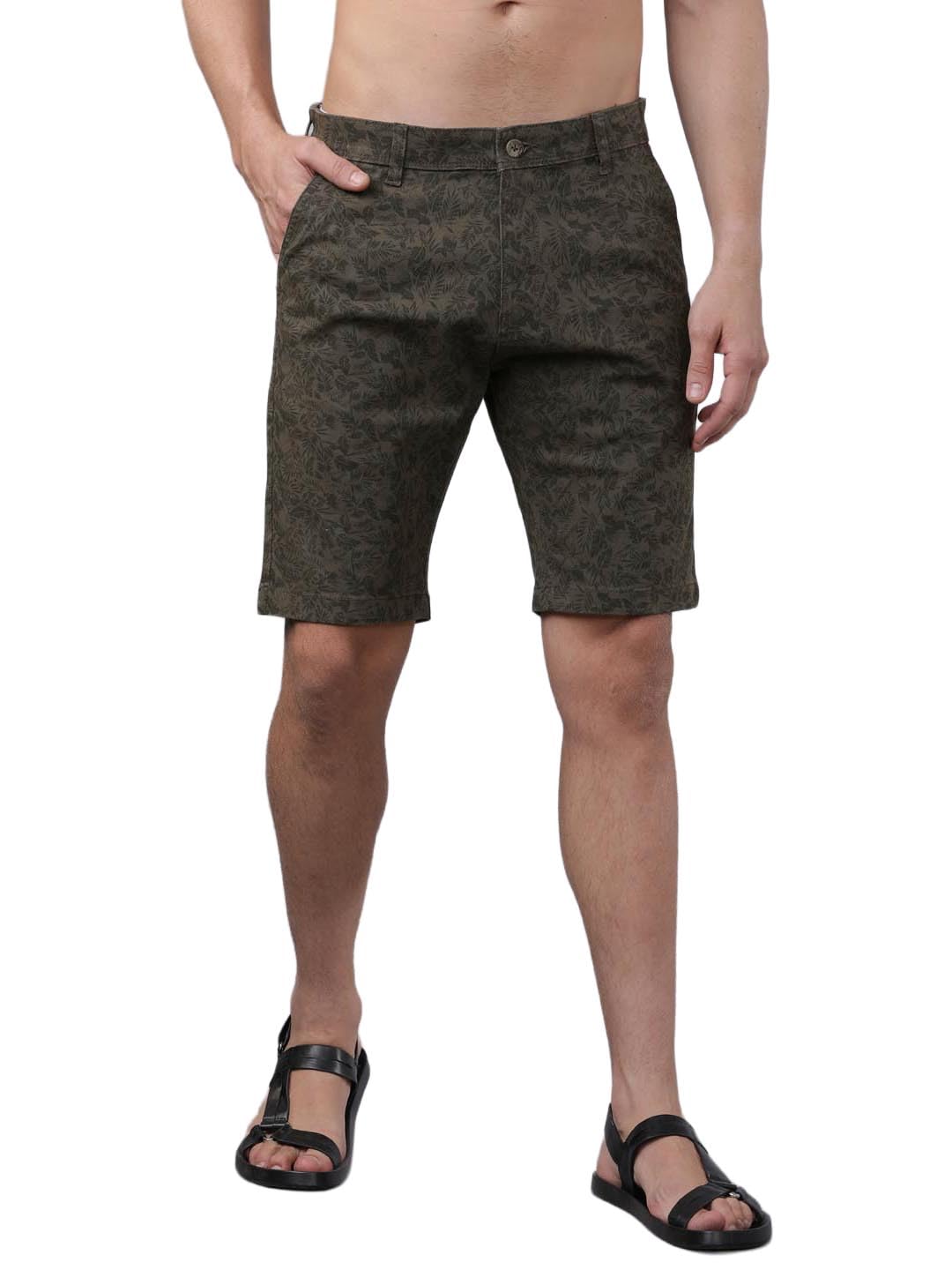 Highlander Men's Shorts | Slim Fit | Cotton | Printed-picture-11