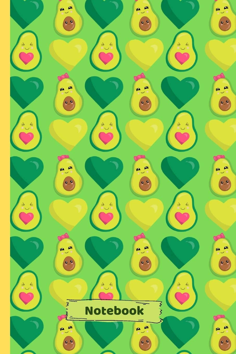 Notebook: Avocado Gifts, Blank Lined Paper Notebook Cute Novelty Gift Journal Paperback – 2 September 2019