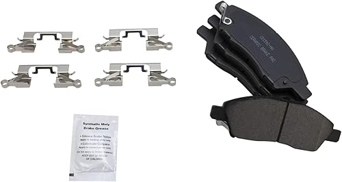 Miniatura 4 de TRQ Kit de pastillas de freno delantero y rotor, kit químico de freno, pastillas de freno de cerámica compatible con Nissan Versa 2012-2018 Versa