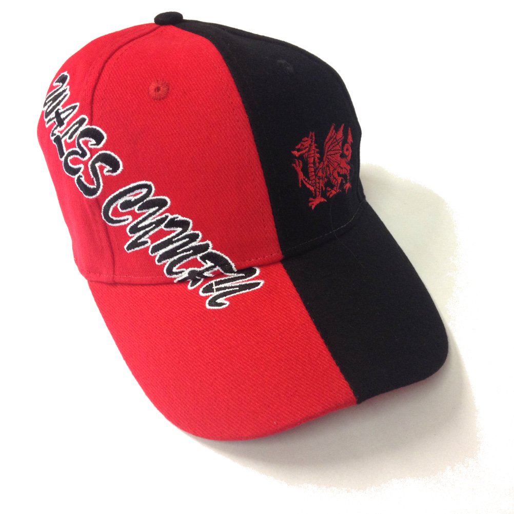 Wales Cymru Black n Red Baseball Cap [mnv]