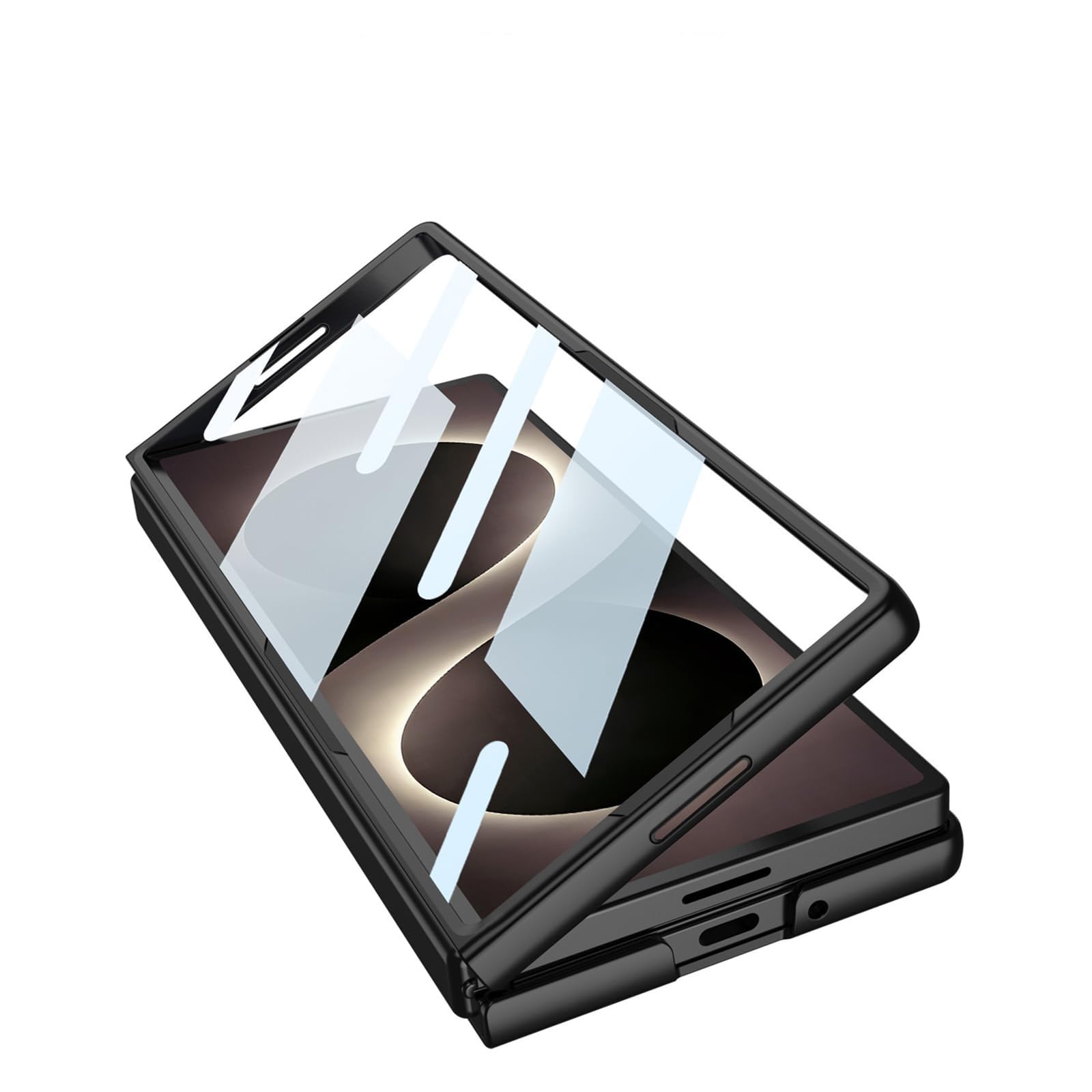 Custodia Per Samsung Galaxy Z Fold 8 Ultra, Antiurto Ultra Sottile Case | With Proteggi Schermo Staffa Guscio(Grigio)