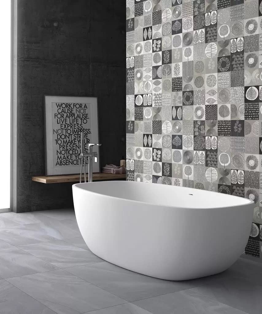 NAKURU GREY 16.5 x 16.5 Feinsteinzeug Wand- und Bodenfliese Keramikfliese