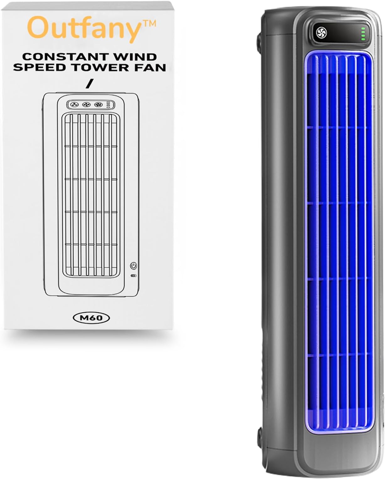 Generic Outfany™ Cooling Ace Compact Air Conditioner Cooling Fan Upgrade Your Cooling Experience with Three Adjustable Speed Settings Enjoy a Peaceful Environment with Fan's Quiet Function (Gray)