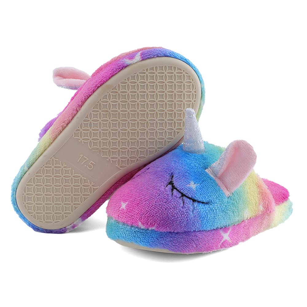 MASOCIO Chausson Enfant Fille Peluche Souple Mignonne Pantoufle Enfants Caoutchouc Antidérapantes