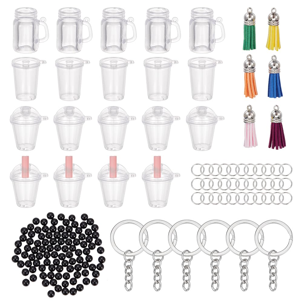 Amazon.co.jp: OLYCRAFT 204点 キーホルダー タピオカ パーツ