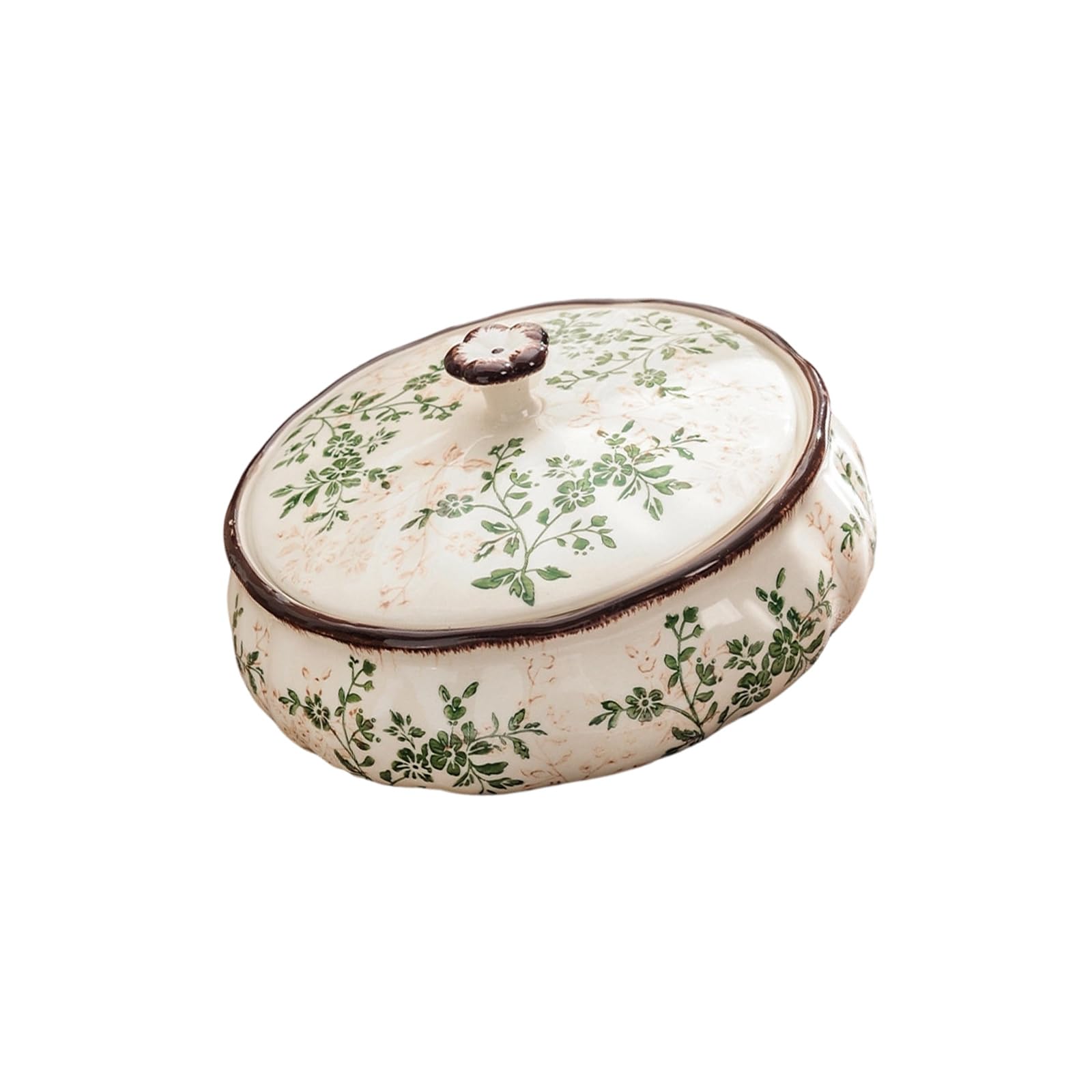 Ceramic Tissue Dispenser/Fruit Platter/Dried Fruit Box/Vase/Chopsticks Holder Handcrafted Decorative Storage Box Old Ceramic Tissue