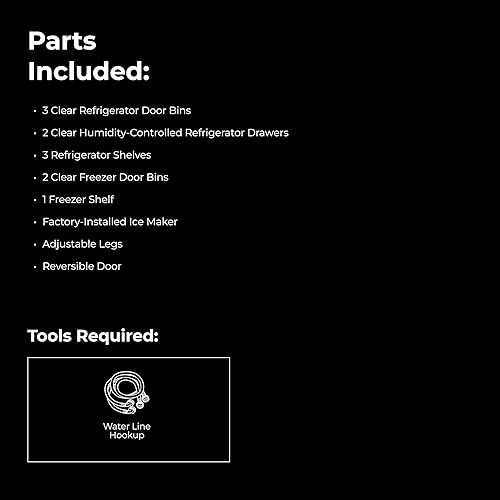 Miniatura 8 de Kenmore Refrigeradorcongelador de 33 pulgadas de capacidad de 20.4 pies cúbicos con estantería de vidrio ajustable de ancho completo, control de