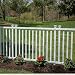 Zippity Outdoor Products ZP19037 Baskenridge Semi-Permanent Vinyl Fence, White (36in H x 42in W)- 2 Pack