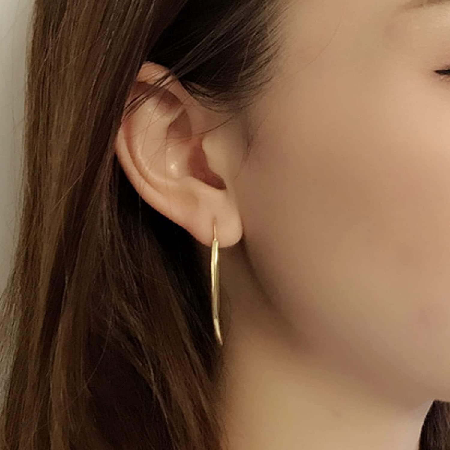 Kolczyki Kolczyki 925 Sterling Silver pionowy pasek zwisające kolczyki pozłacany pasek wiszące kolczyki dla kobiet zwisają Hipoalergiczne