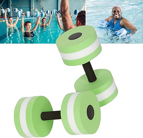Miniatura 2 de Juego de 2 mancuernas resistentes de espuma EVA acuática para fitness, 10.63 x 5.9 pulgadas, para ejercicio y entrenamiento en la piscina