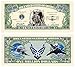 US Air Force USAF Commemorative Million Dollar Bill - Challenge Note in Currency Holder - Great Gift Or Keepsake (1)