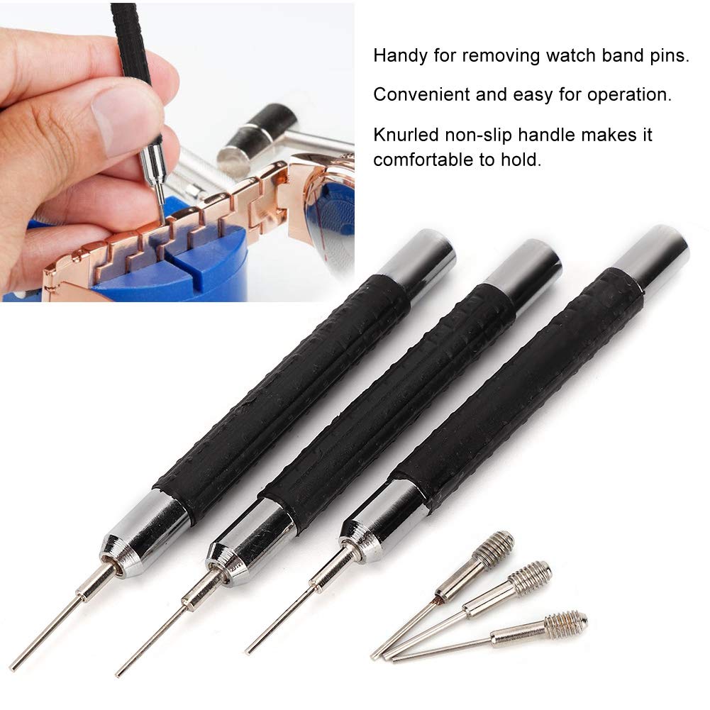 Watch Band Link Remover,Watch Link Removal Tool 3pcs Alloy Pin Piercing Watch Repair Tool, for Watch Band Replacement Link Remove