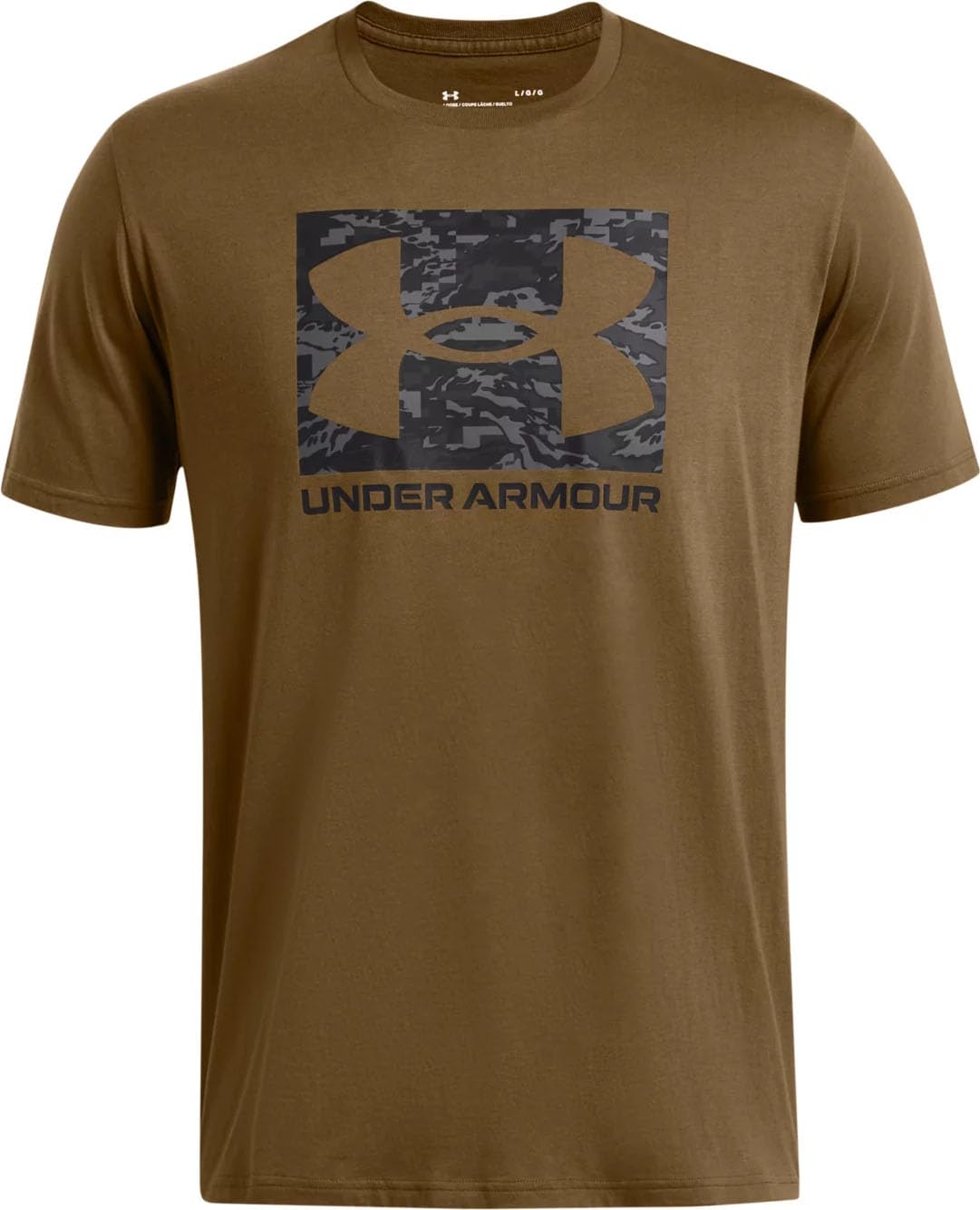 Under Armour Men's Coyote (498) - Abc Camo Boxed Logo T-Shirt, Color Size: Medium