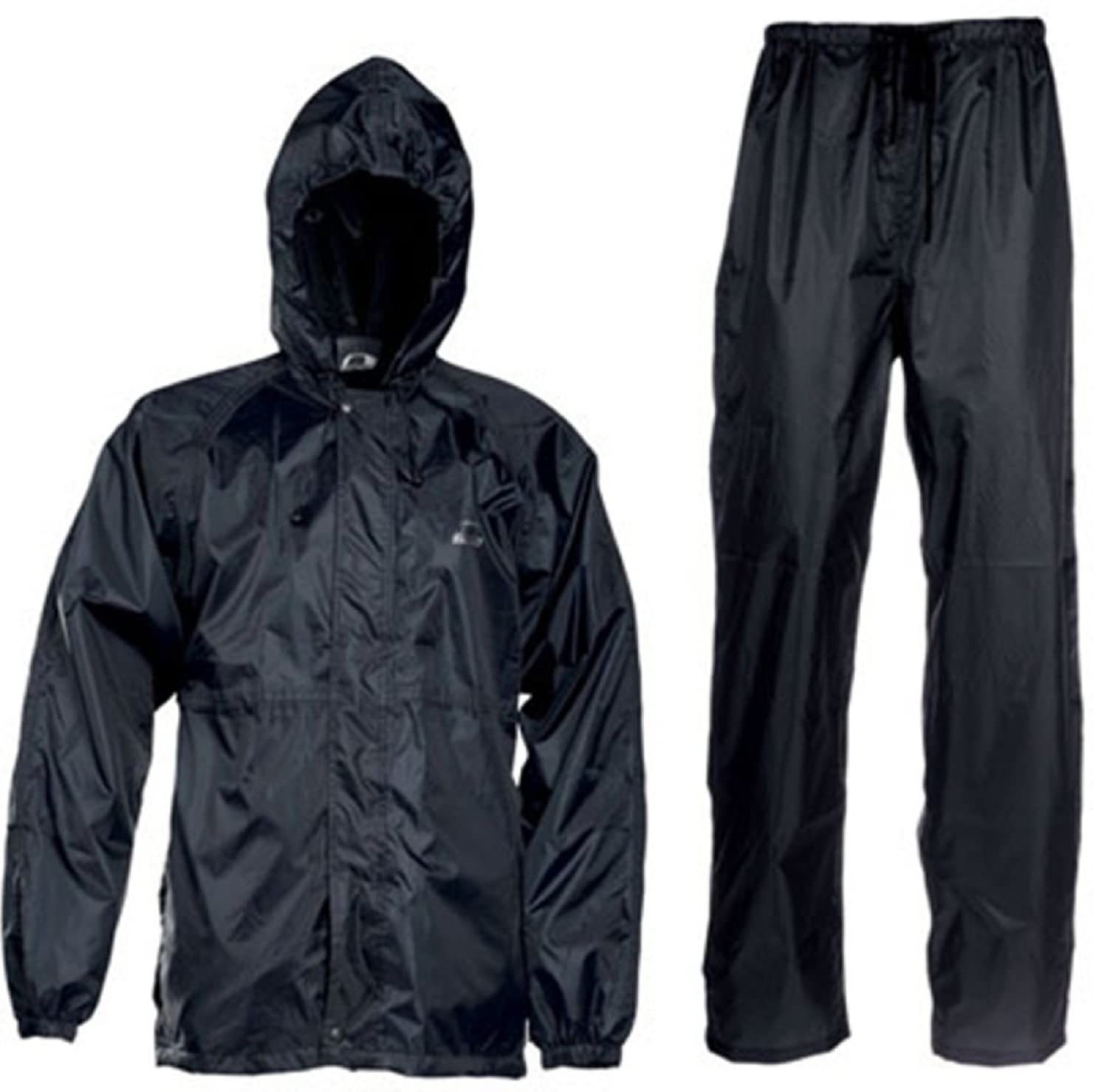 Waterproof Raincoat for Men with Pant semi-Nylon Rain Coat For Men with Storage Bag (Black & Navy Blue)-image-45