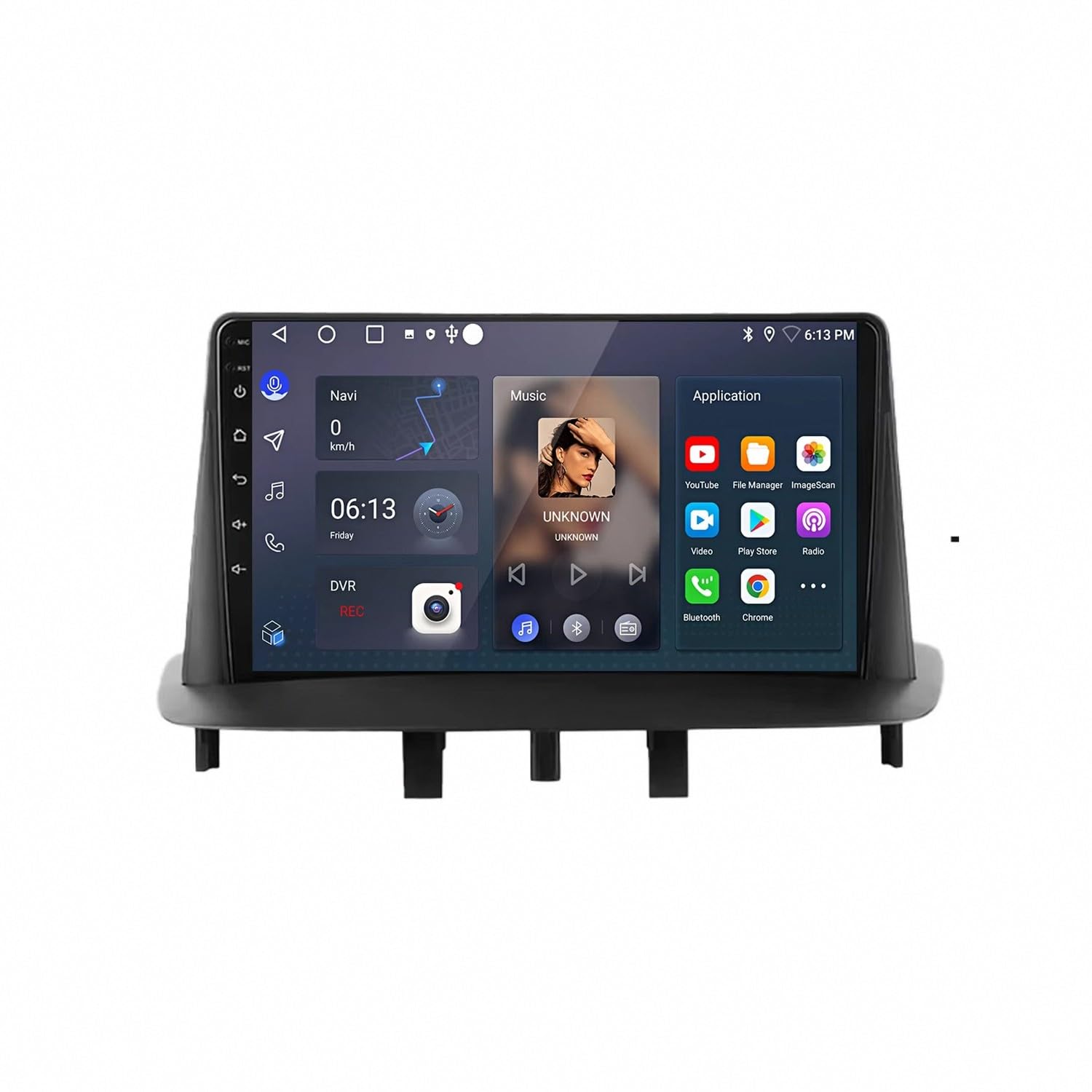 Radio Samochodowe 2 Din Z Ekranem Dotykowym dla Renault Megane 3 Fluence Samsung SM3 2008-2014 Bezprzewodowe Carplay I Android Auto, Pojemnościowy Ekran Dotykowy, Nawigacja, 8 Rdzeń 8G+256G