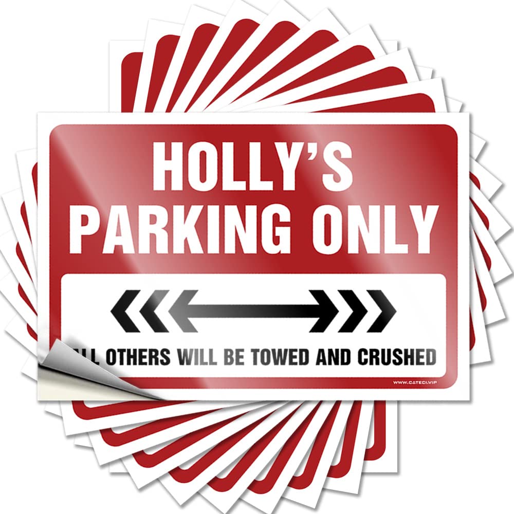 Heavy, Saying Helmet Holly's Parking Only | Double Basement Decor(12X18CM)