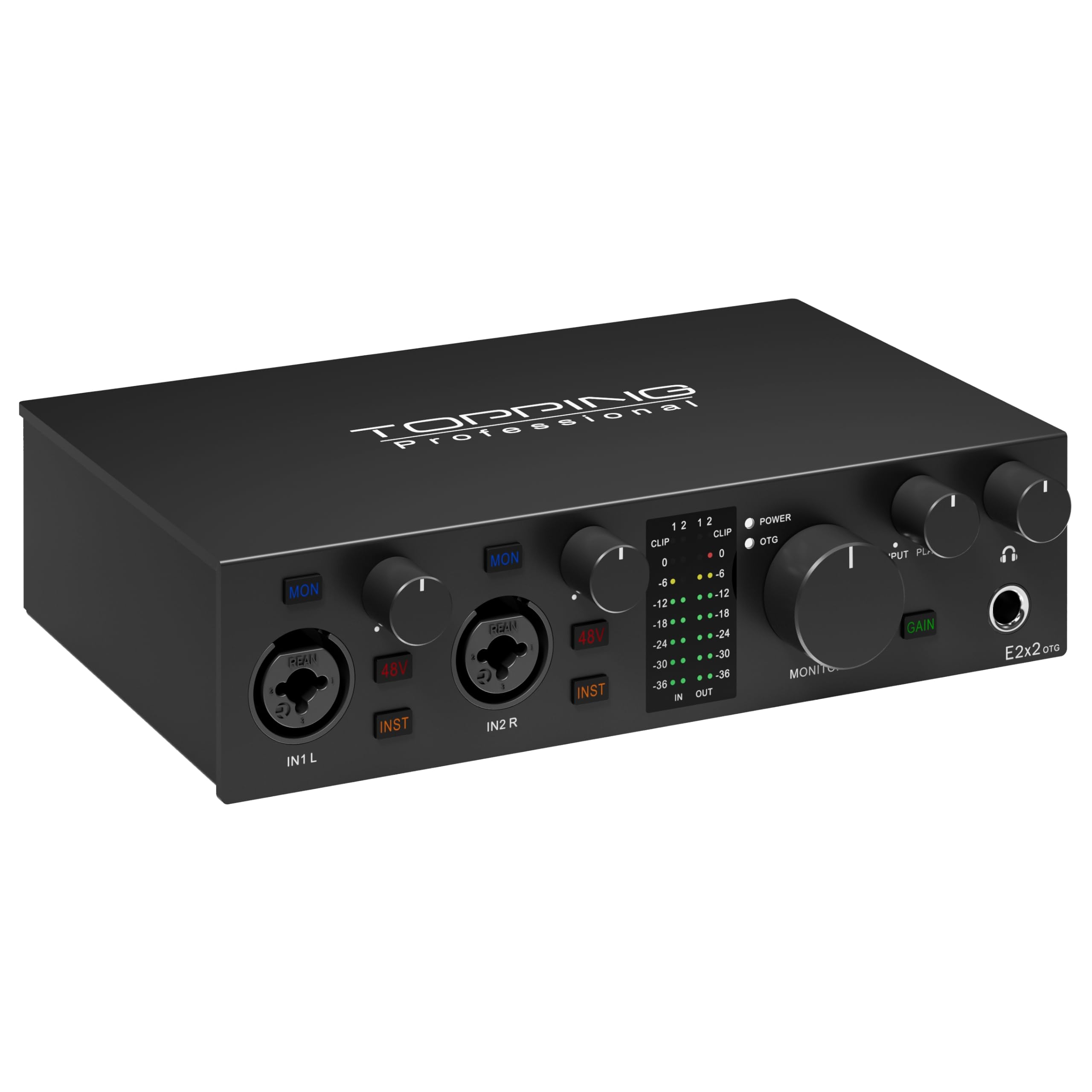 TOPPING E2x2 OTG Black USB Audio Interface