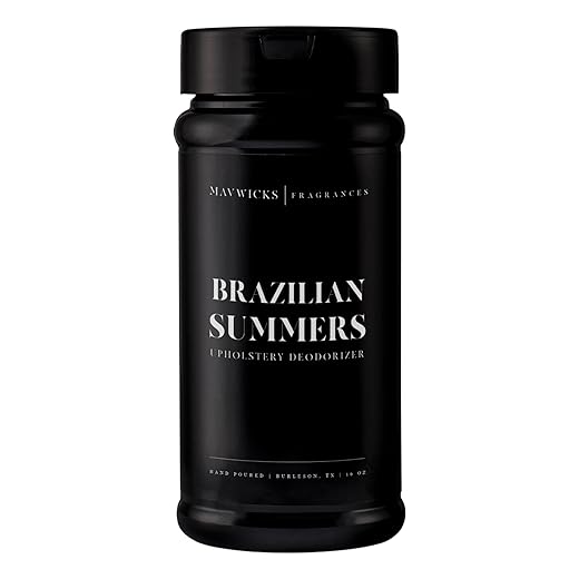 Fragrances - Upholstery Deodorizer (Brazilian Summers) 16 oz - Rug, Couch & Carpet Deodorizer - Vacuuming Powder, Pet Safe Carpet Freshener Powder - Odor Eliminator for Home
