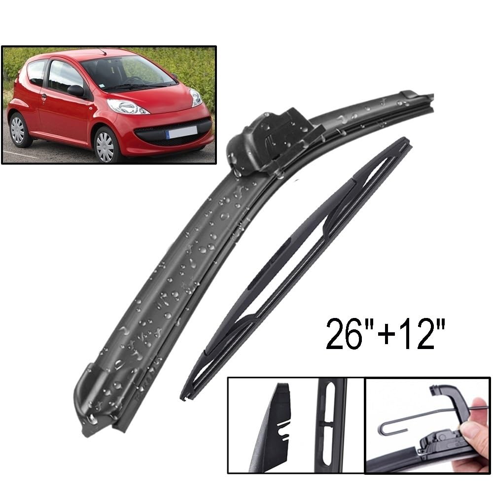 Spazzole tergicristallo Auto per C1 MK1 2005-2014 Spazzole per Auto Parabrezza Parabrezza Set di Spazzole Tergicristallo Anteriori E Posteriori
