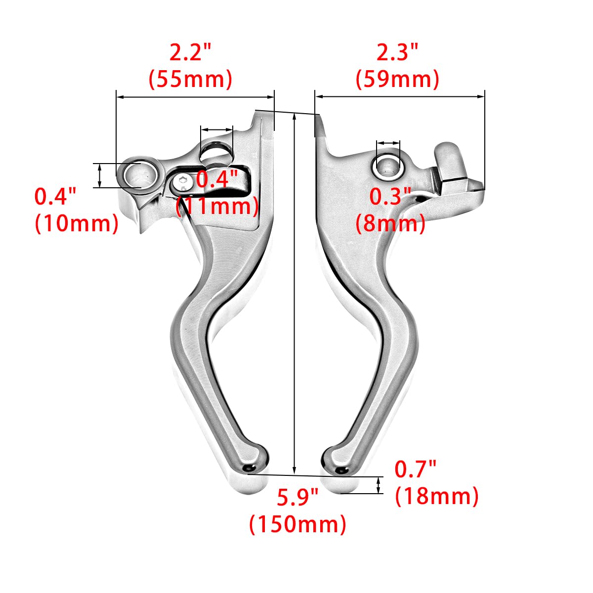Leva freno e frizione per moto Harley Softail Breakout Deluxe Heritage Low Rider/S Slim Sport Glide Street Bob 114 2015-2022