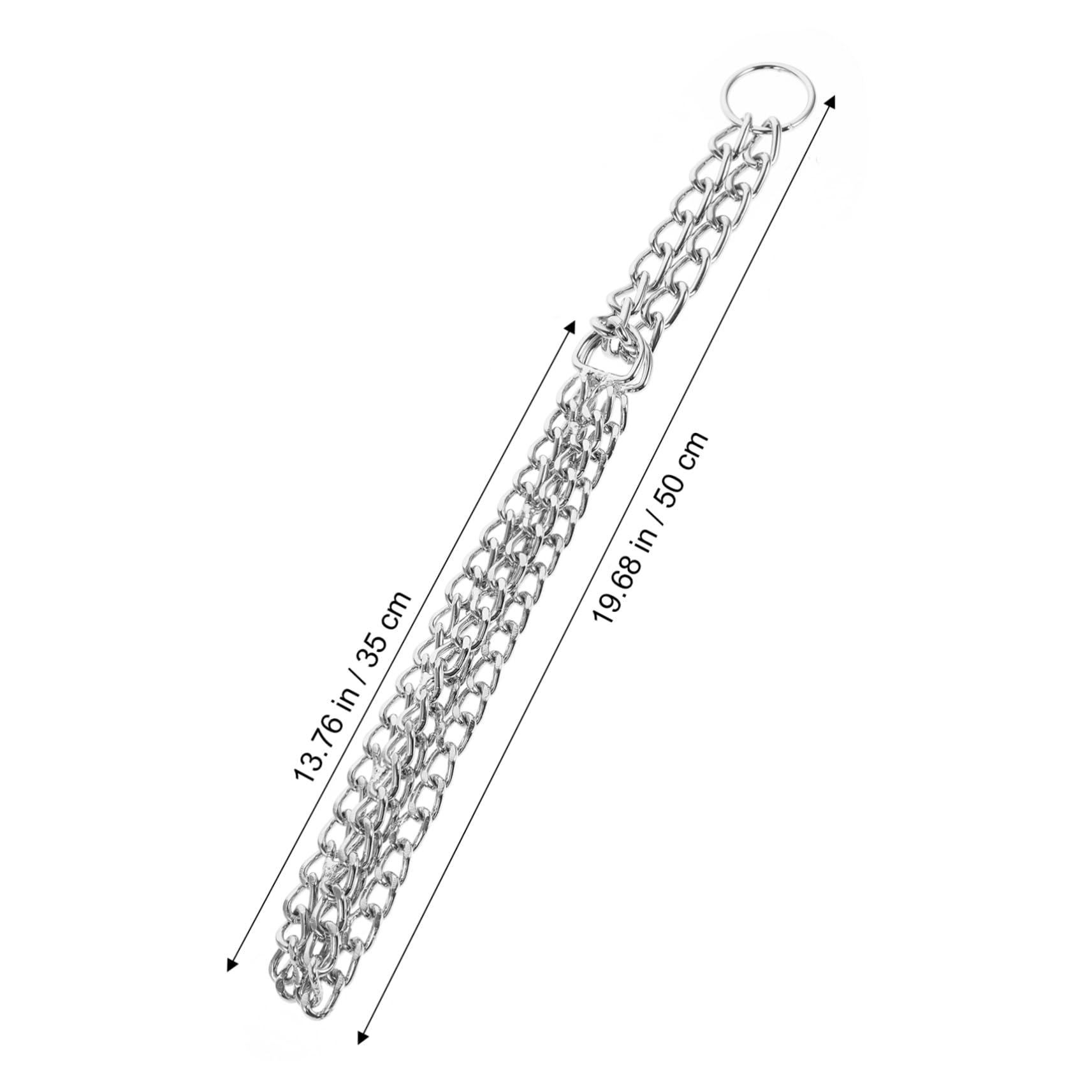 POPETPOP Metal Chain Double Row Plated Necklace Durable for and Walking