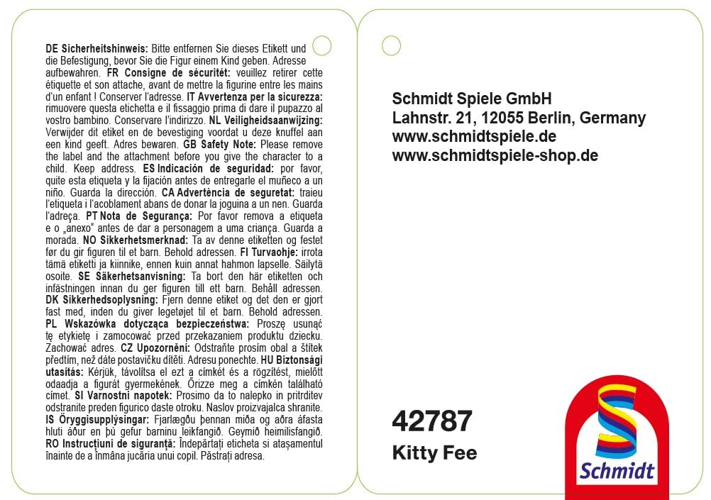 Schmidt Spiele 42787 Gabby's Dollhouse, Kitty Fata di peluche, 22 cm, normale
