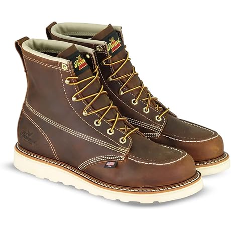 American Heritage 6" Thuroghgood Brand Men's Steel Toe Work Boots