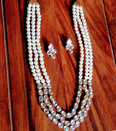 Image of Touchstone Indian Colorful Delicate Desire Traditional Exclusive Designer Jewellery Pendant Sets for Women