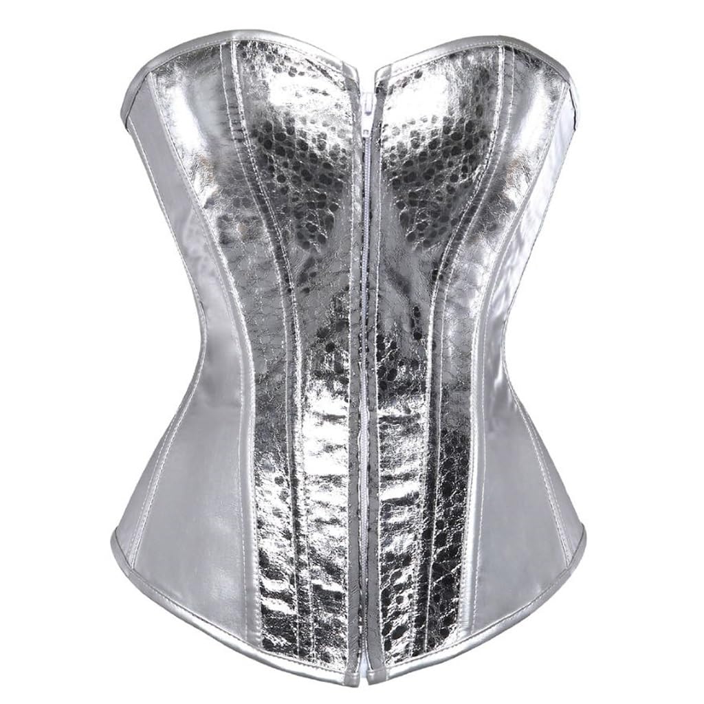 Corset à paillettes confortable à fermeture éclair pour sublimer les courbes