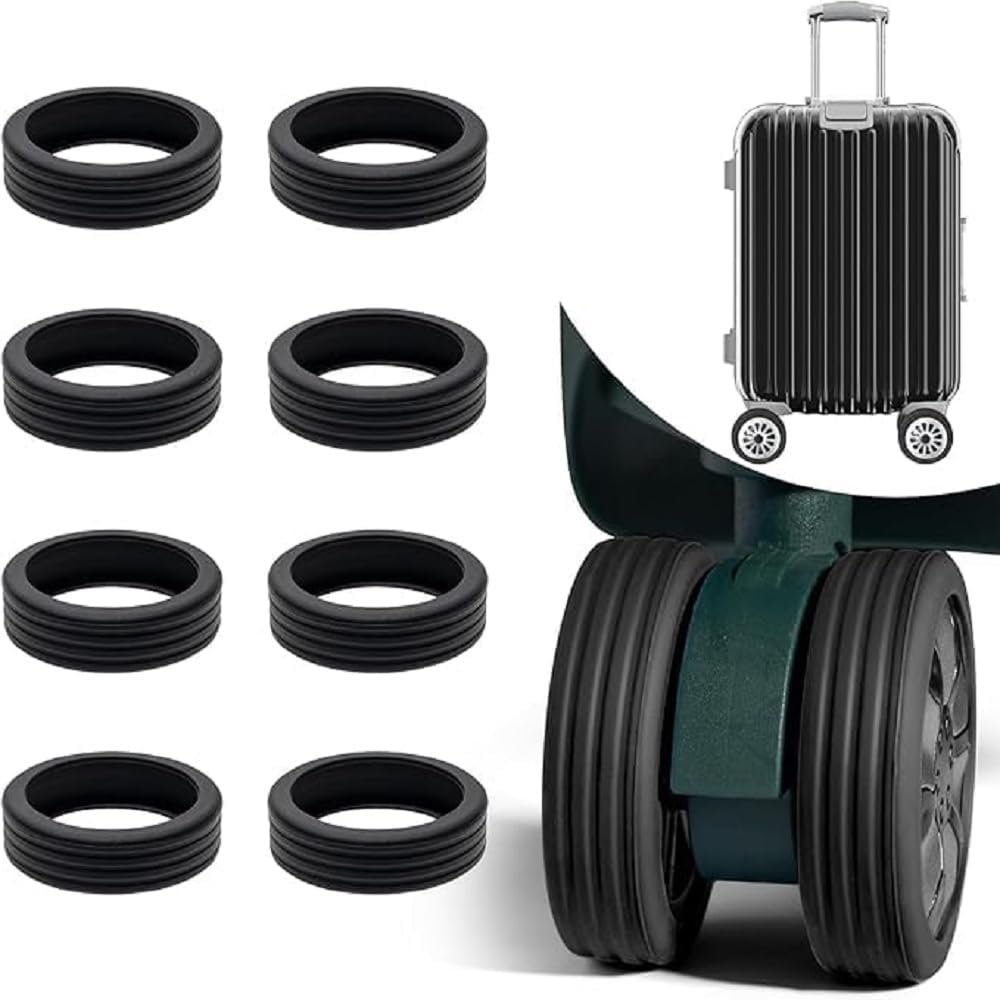balthazar Silicone Luggage Wheel Covers 8 PCS,Shockproof, Noise Dampening & Scratch Resistant Suitcase Wheel Protectors – Travel Bag Accessories-picture-37