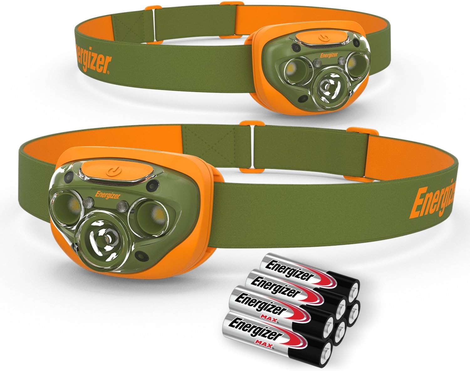 LED Headlamp PRO (2-Pack), IPX4 Water Resistant Headlamps, High-Performance Head Light for Outdoors, Camping, Running, Storm, Survival LED Light for Emergencies (Batteries Included)