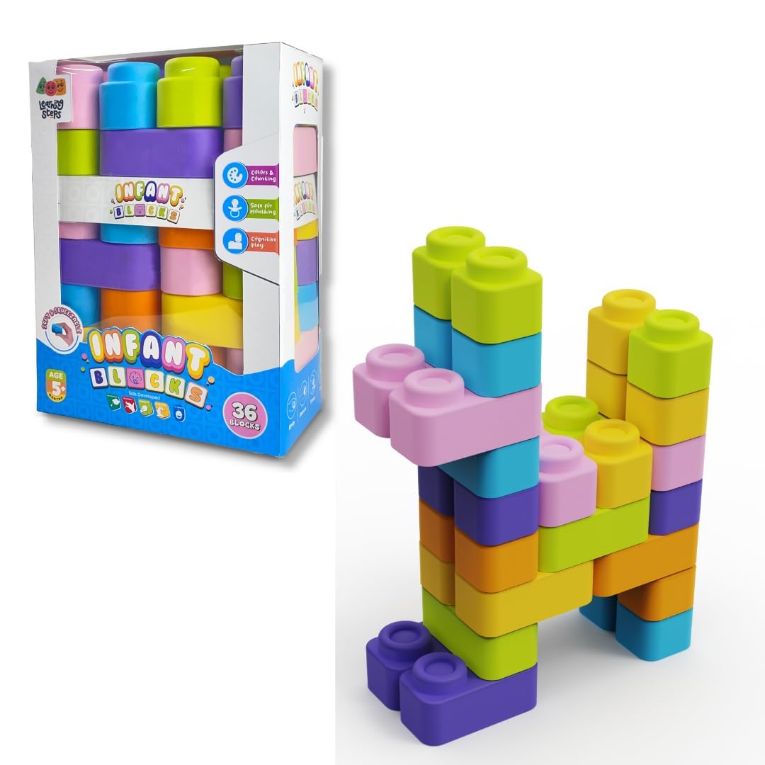 TOYIQ Learning Steps - Infant Blocks, Infant Development Blocks, Infant Sensory Blocks 3