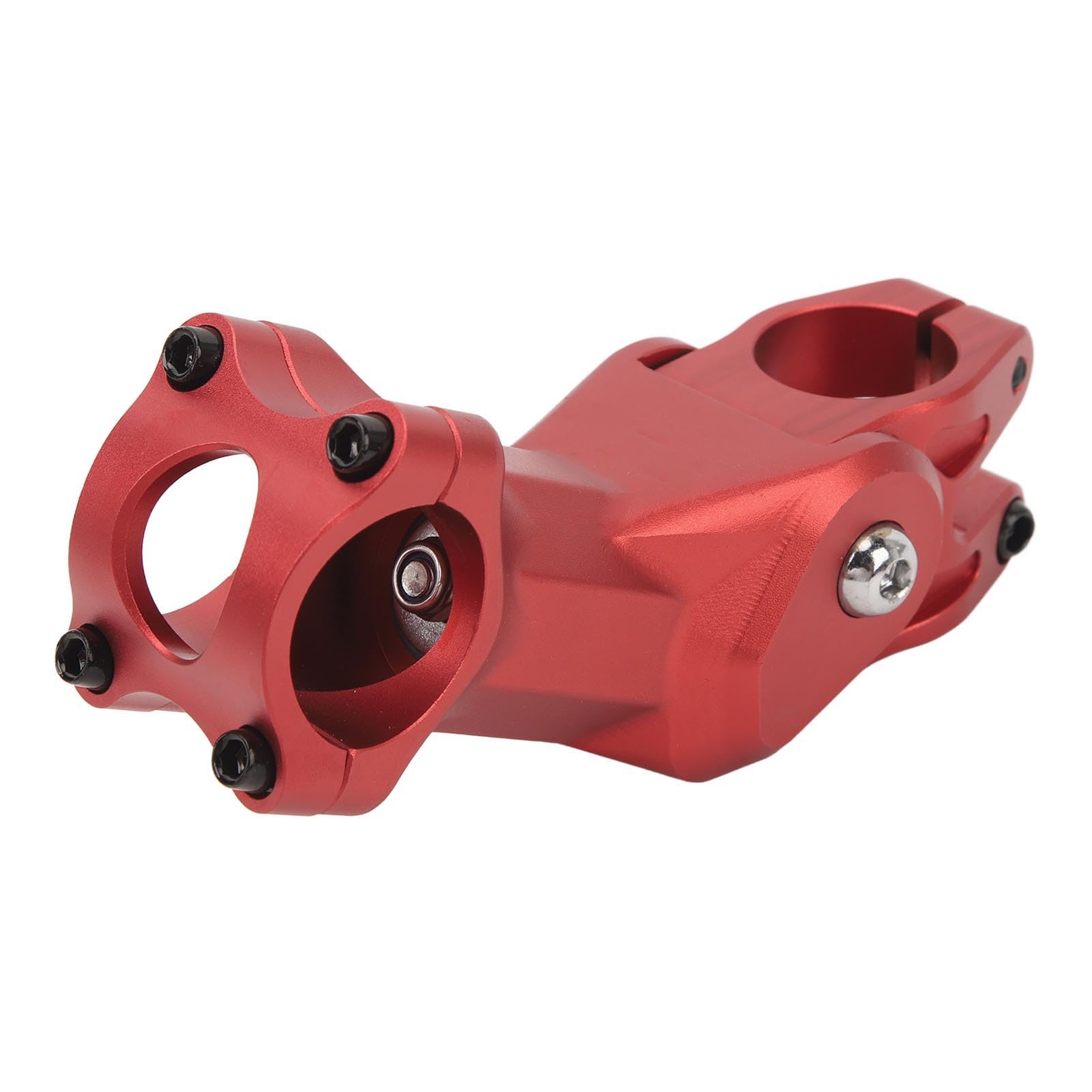 Changor Wytrzymały Mostek Rowerowy o średnicy 31,8 Mm z amortyzacją zapewniającą Komfort Jazdy na Rowerze, ze Stopu Aluminium 1 Jednostka (Czerwony)