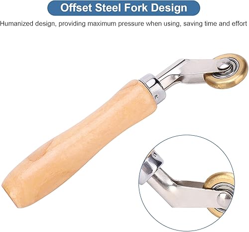 Miniatura 3 de Rodillo Penny de latón, Rodillo de costura de latón para techos de una sola capa, Rodillo de detalle de piso Material de membrana impermeable Rueda