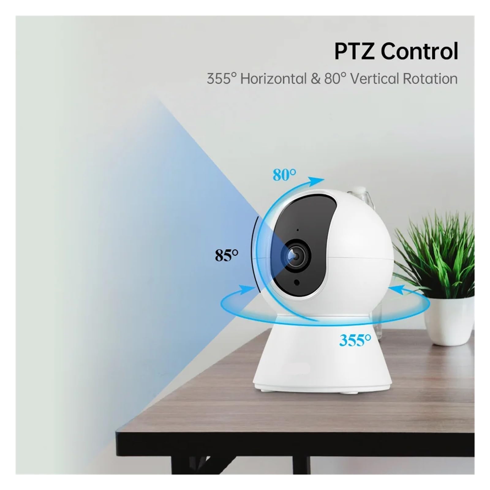 Mini telecamera di sicurezza interna WiFi 4K da 8 MP