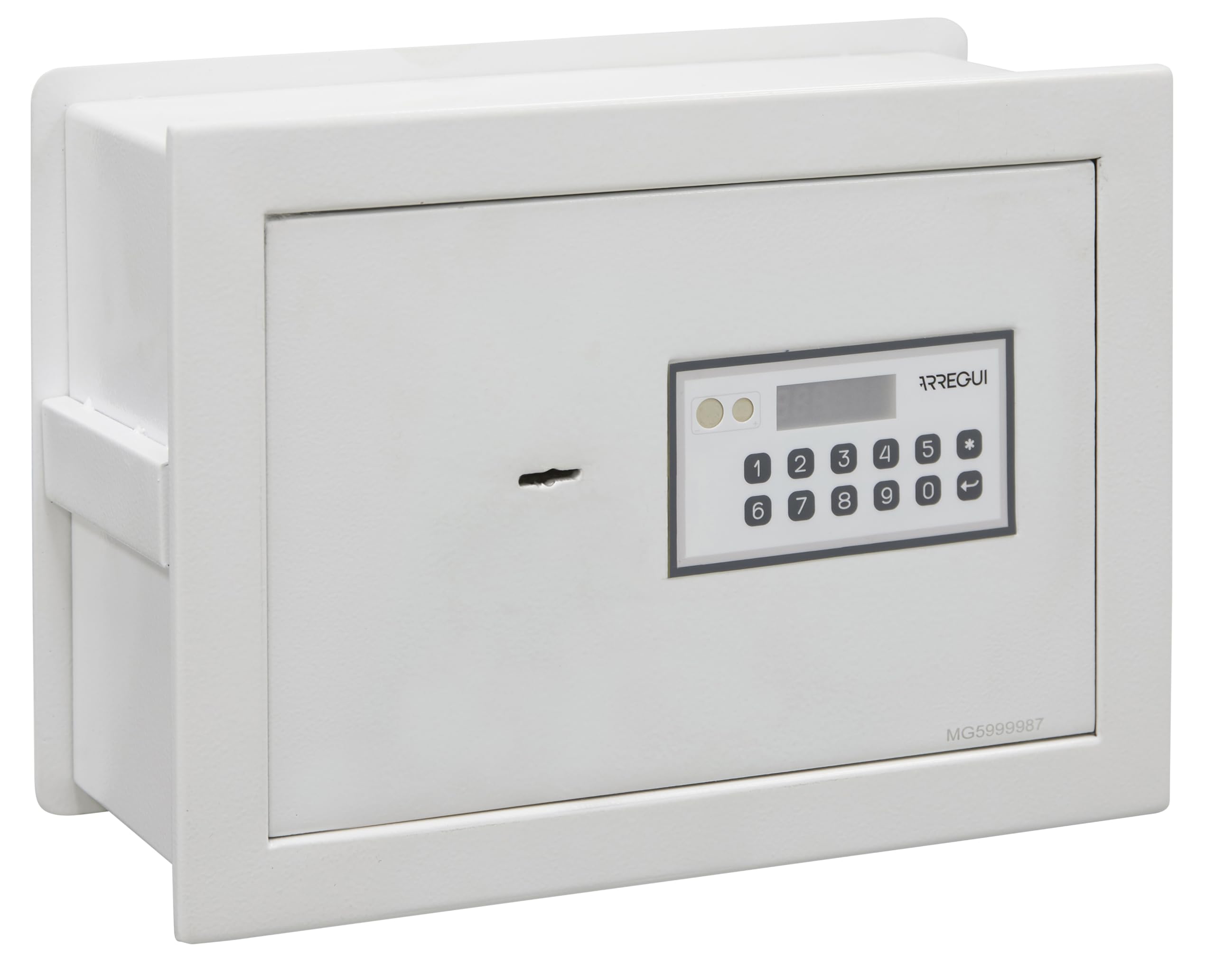 Cassaforte Da Incasso Arregui Magna Con Codice E Chiave - 26x36x15-25cm, Bianco - Foto 9