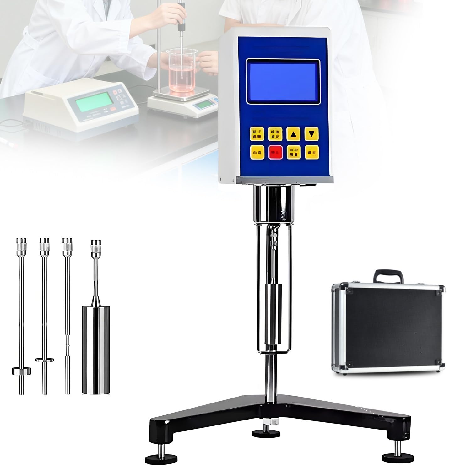 Viscosimètre Rotatif Numérique Ndj-5s,1-100,000 Mpa.S,4 Rotors,écran LCD,Précision ±3% pour Peinture,Encre,Cosmétique,Alimentaire,Adhésifs,équipement De Test De Laboratoire