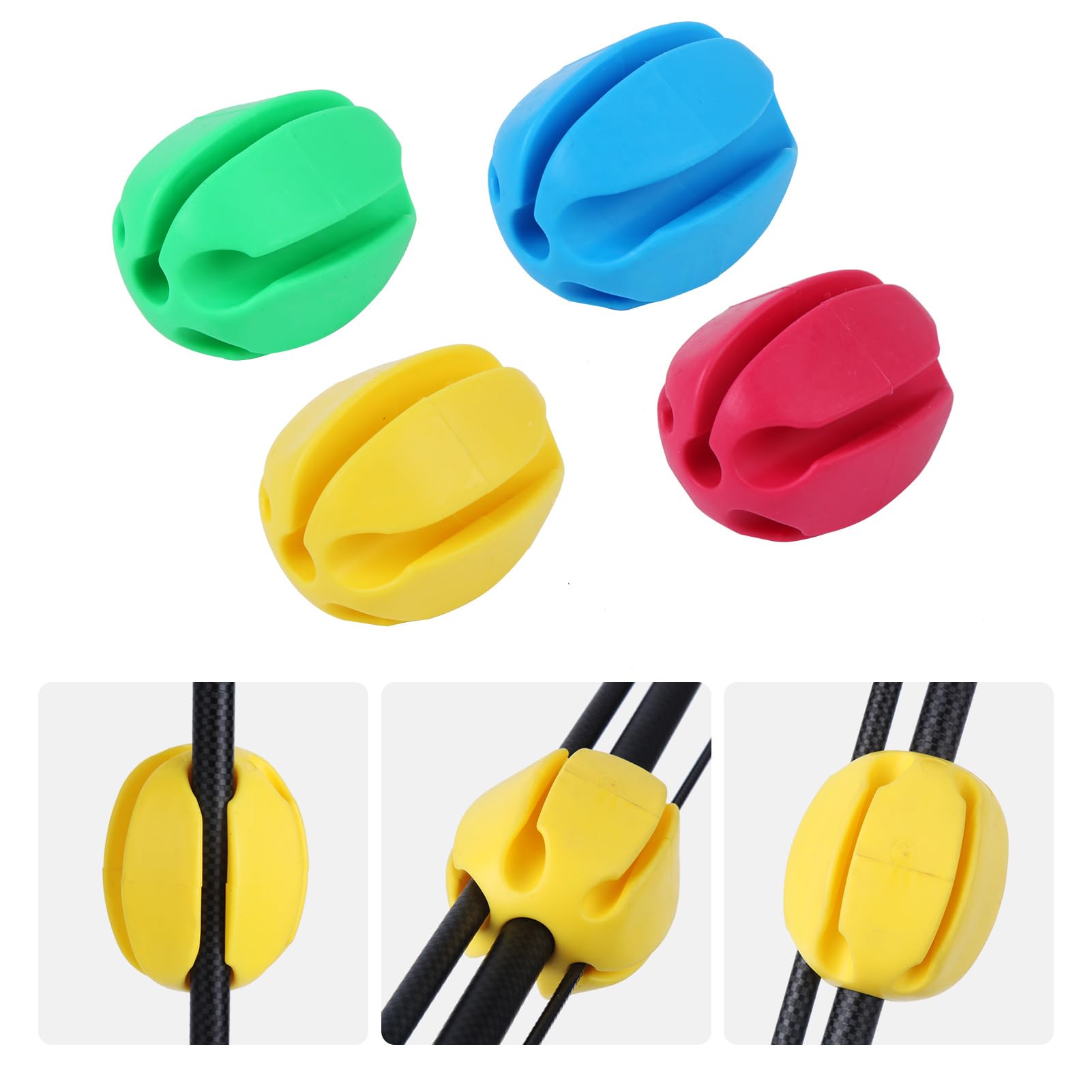 6 Pcs Silicone Fishing Rod Holder Ball Straps , Portable Fish Rod Clips Fixed Ball Rubber Pole Clips Fly Fishing Accessories，6 Colors : Sports & Outdoors