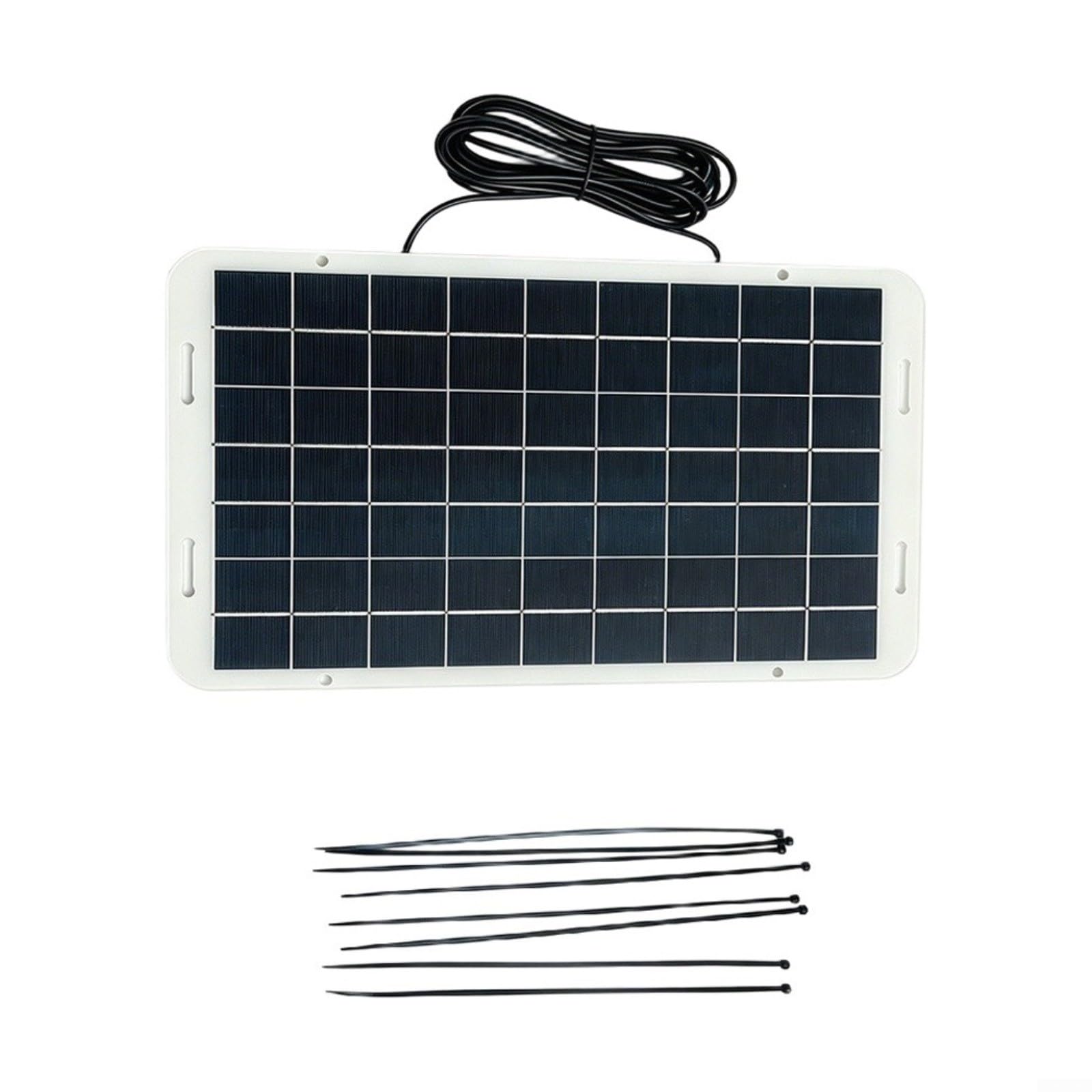 15W Solarladepanel für Überwachungskameras, wartungsfreies 18V Solarmodul mit DC5521 Anschluss, wetterfestes Ladegerät für außen, kontinuierliche Stromversorgung